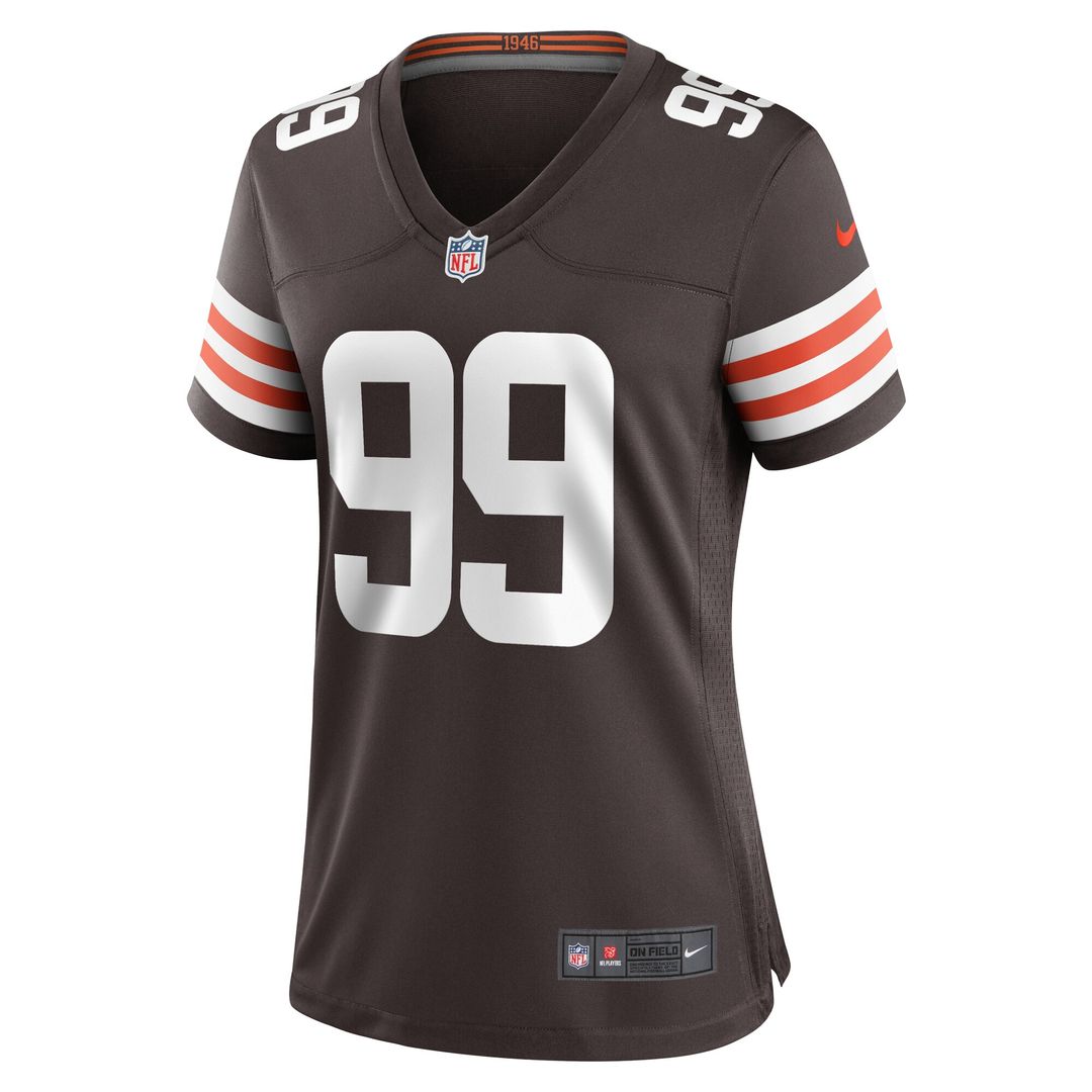 Za'Darius Smith Cleveland Browns Women's Team Game Jersey - Brown