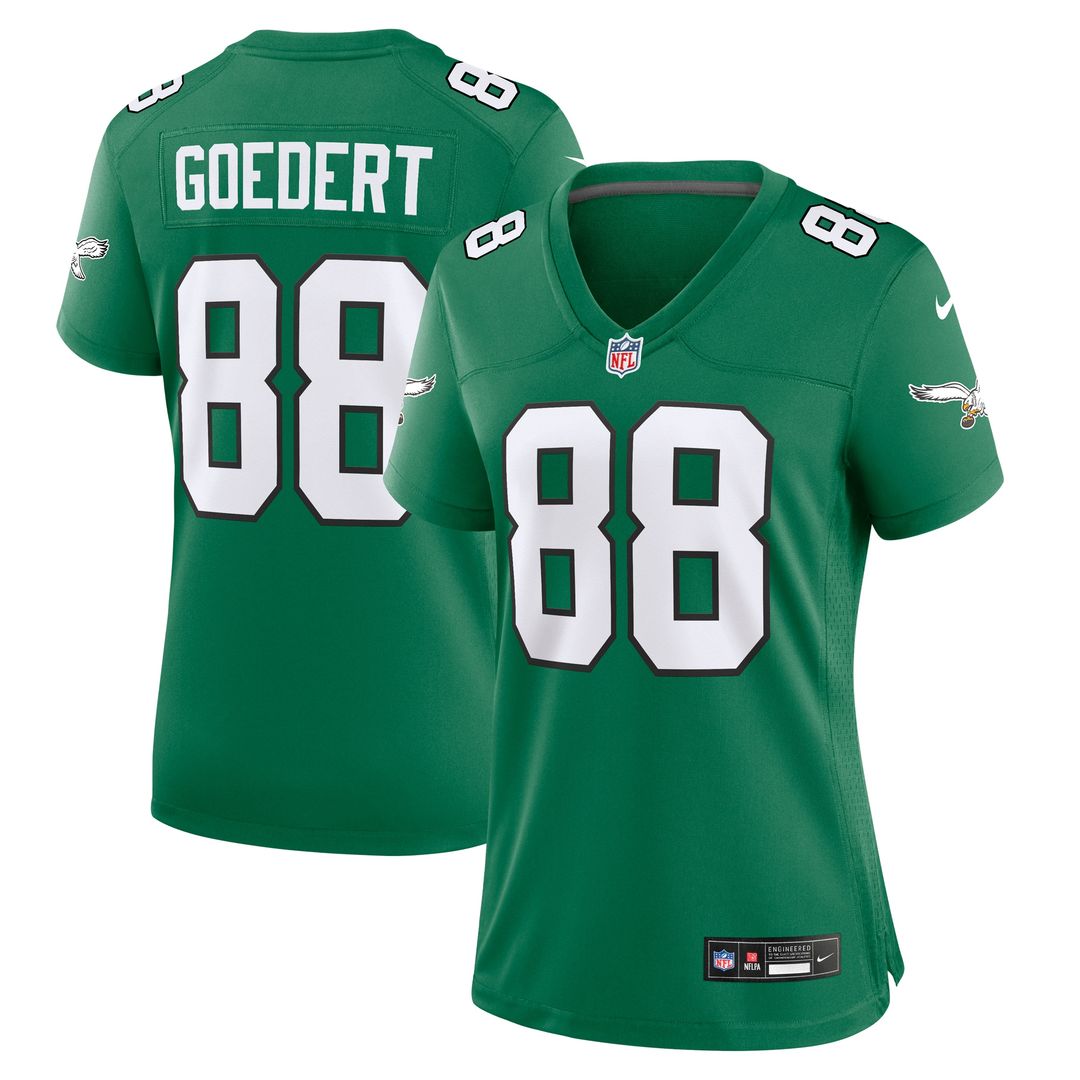 Dallas Goedert Philadelphia Eagles Women's Team Game Jersey - Midnight Green