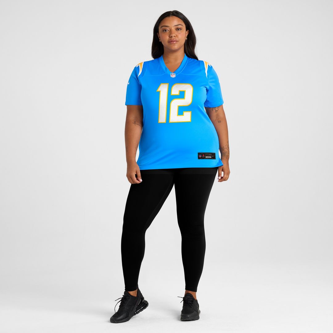 Derius Davis Los Angeles Chargers Women's Team Game Jersey - Powder Blue
