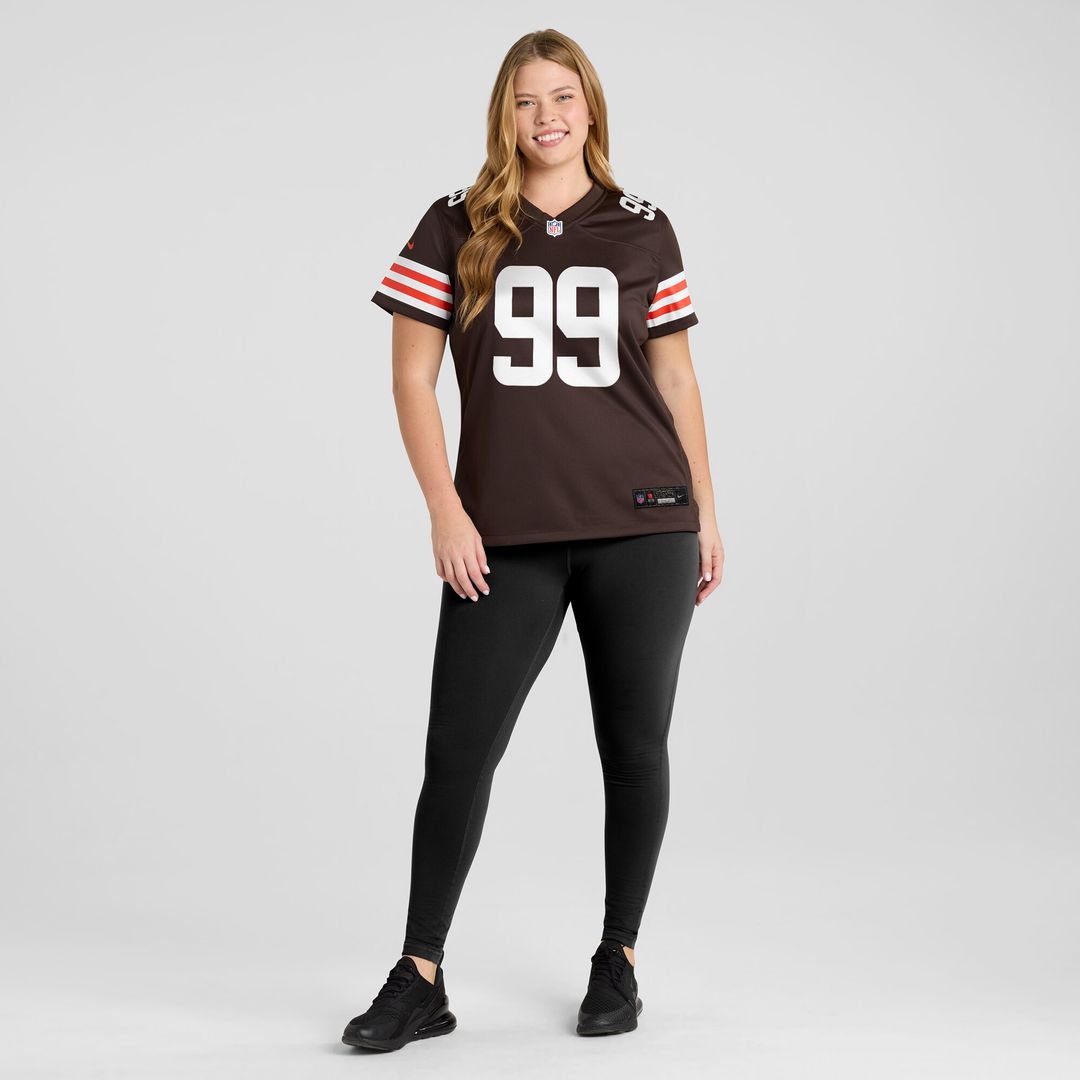 Za'Darius Smith Cleveland Browns Women's Team Game Jersey - Brown