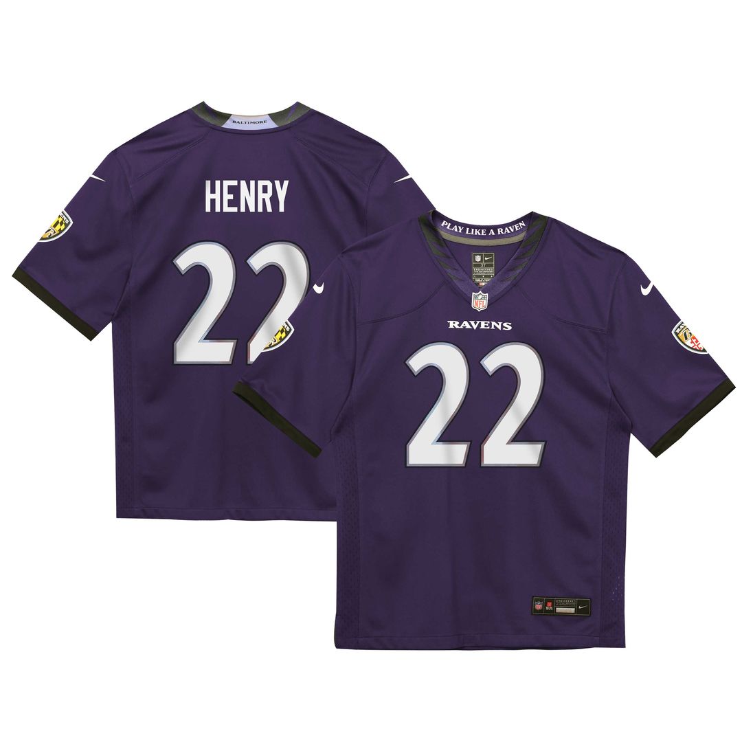 Derrick Henry Baltimore Ravens Toddler Team Game Jersey - Purple