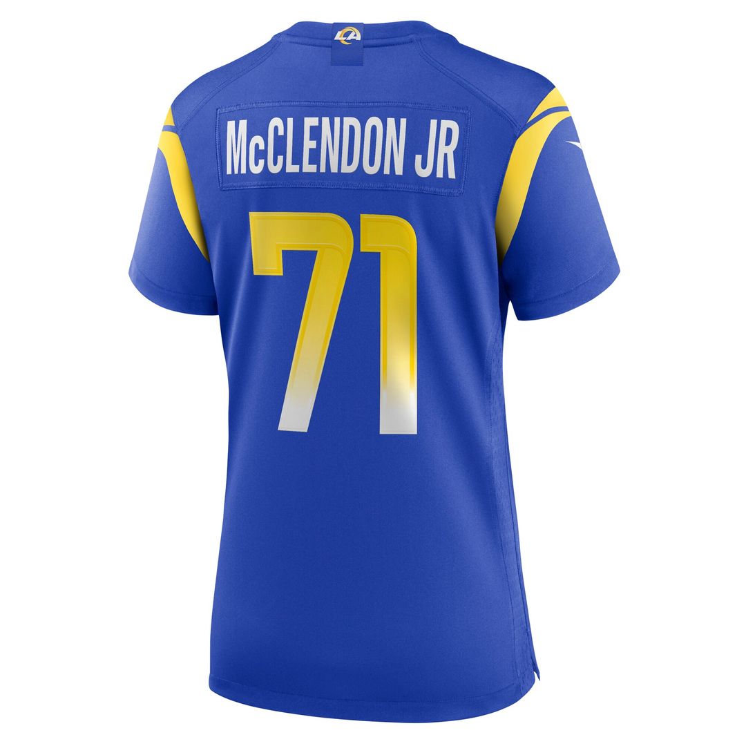 Warren McClendon Jr. Los Angeles Rams Women's Team Game Jersey - Royal