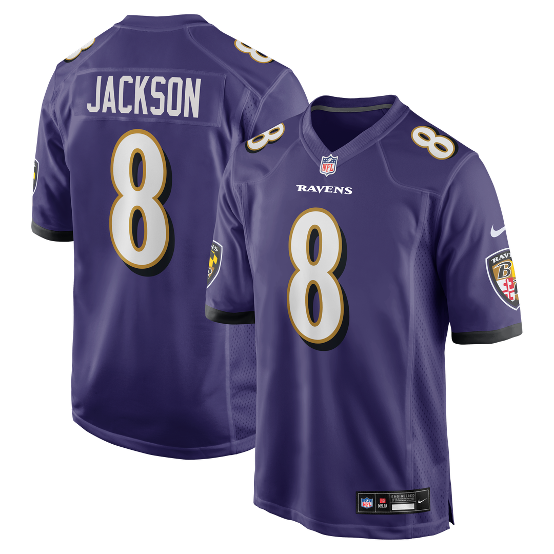 Lamar Jackson Baltimore Ravens Game Jersey - Purple