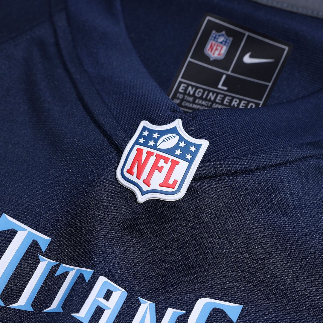 Tony Pollard Tennessee Titans Game Player Jersey - Navy