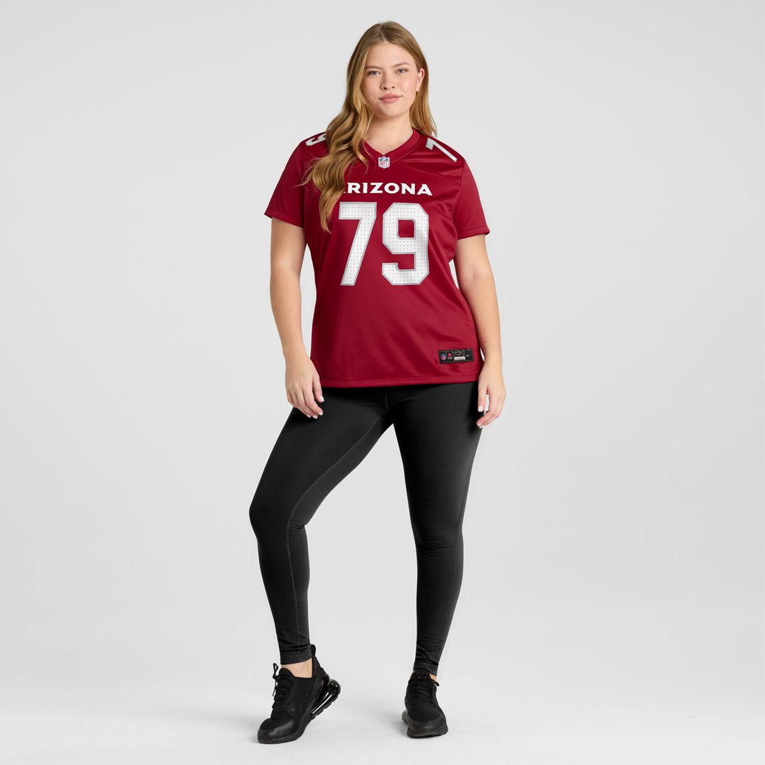 PJ Mustipher Arizona Cardinals Women's Team Game Jersey - Cardinal