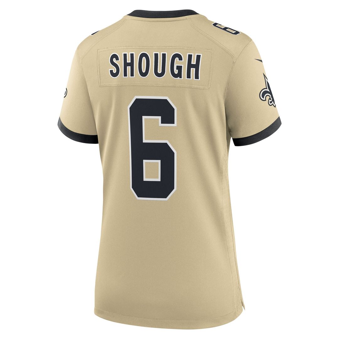 Tyler Shough New Orleans Saints Women's Game Jersey - Black