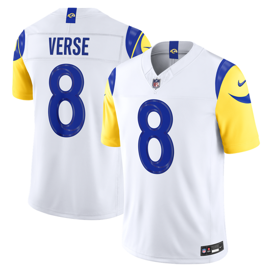 Jared Verse Los Angeles Rams Vapor F.U.S.E. Stitched Limited Jersey - White