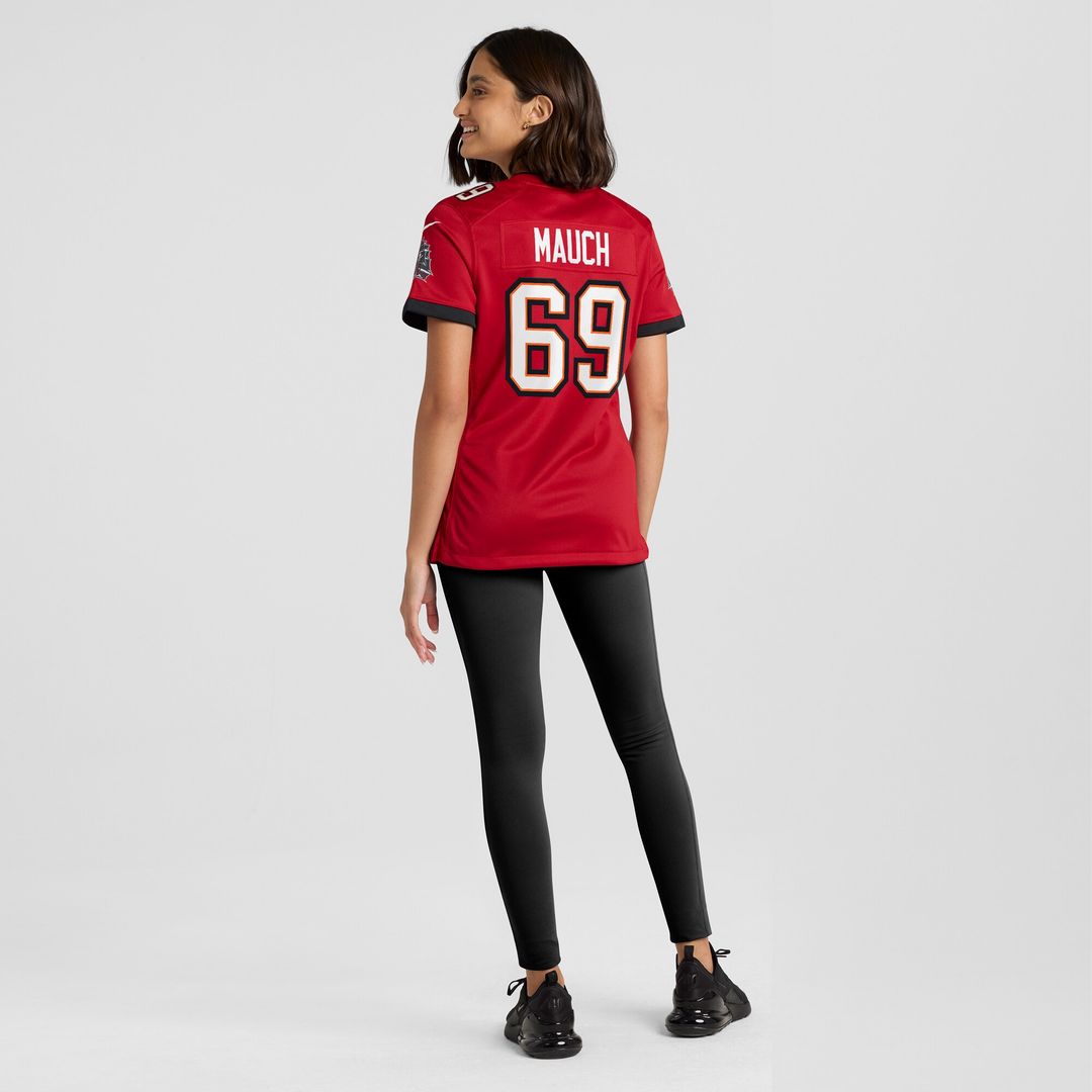 Cody Mauch Tampa Bay Buccaneers Women's Game Jersey - Red