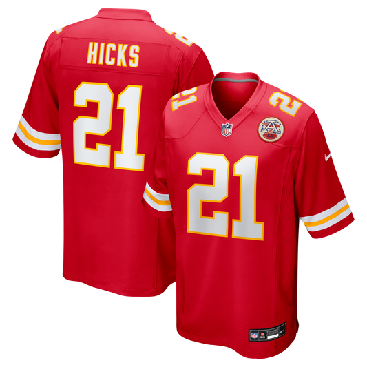 Jaden Hicks Kansas City Chiefs Game Jersey - Red