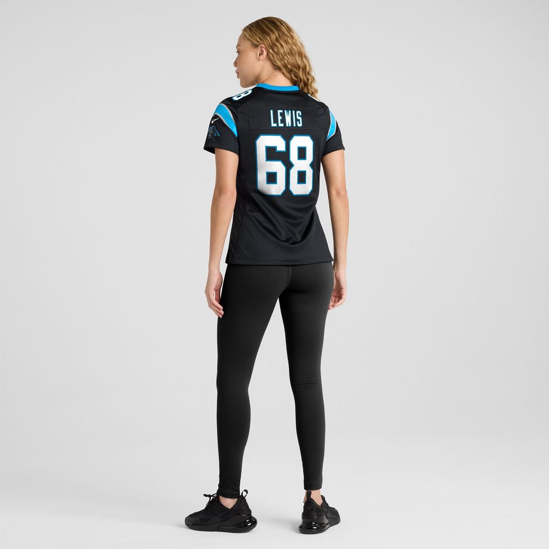 Damien Lewis Carolina Panthers Women's Game Jersey - Black