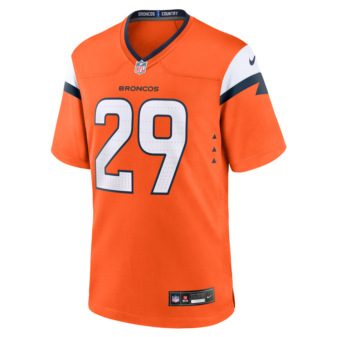 Ja'Quan McMillian Denver Broncos Team Game Jersey - Orange