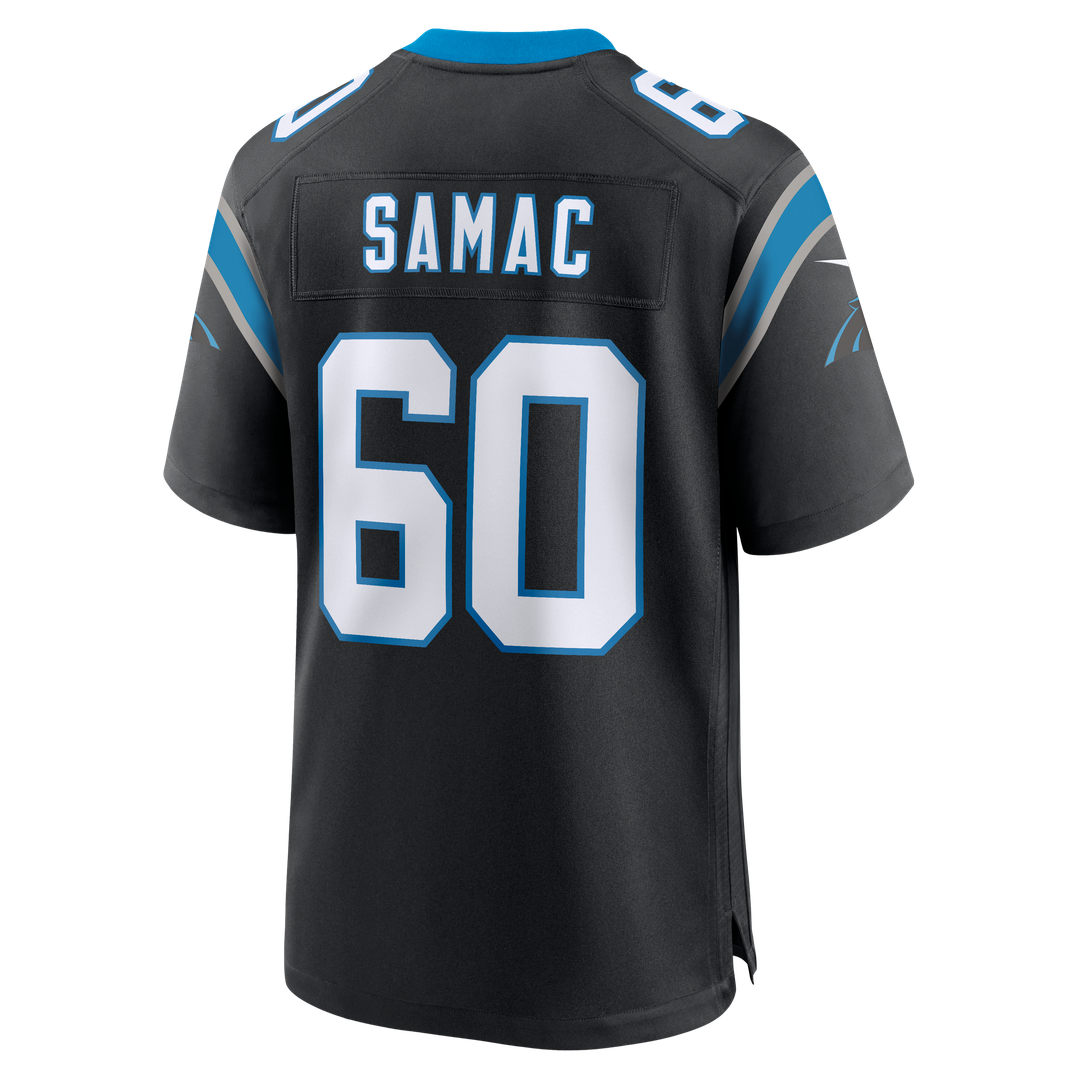 Nick Samac Carolina Panthers Team Game Jersey - Black