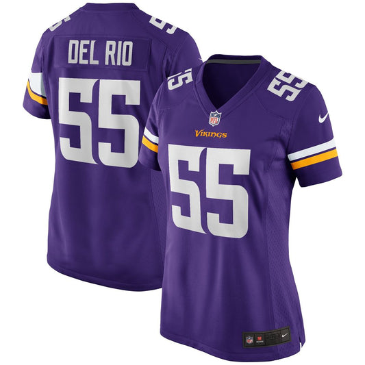 Jack Del Rio Minnesota Vikings Women's Game Retired Player Jersey - Purple