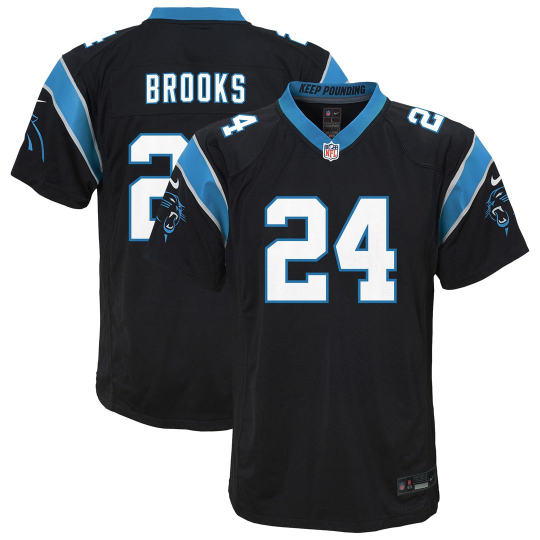Jonathon Brooks Carolina Panthers Youth Game Jersey - Blue