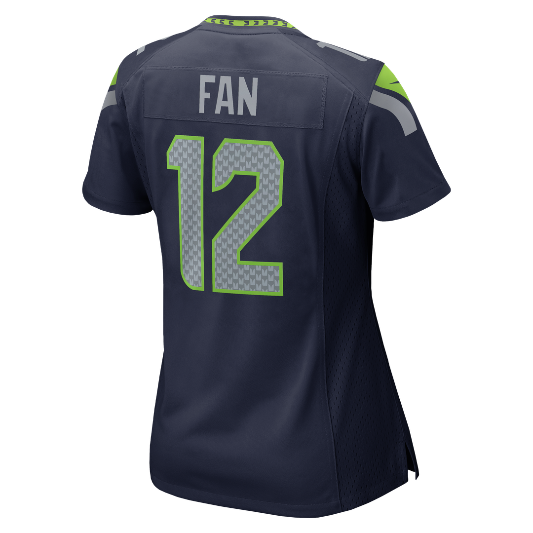 12s Seattle Seahawks Women's Team Game Jersey - College Navy