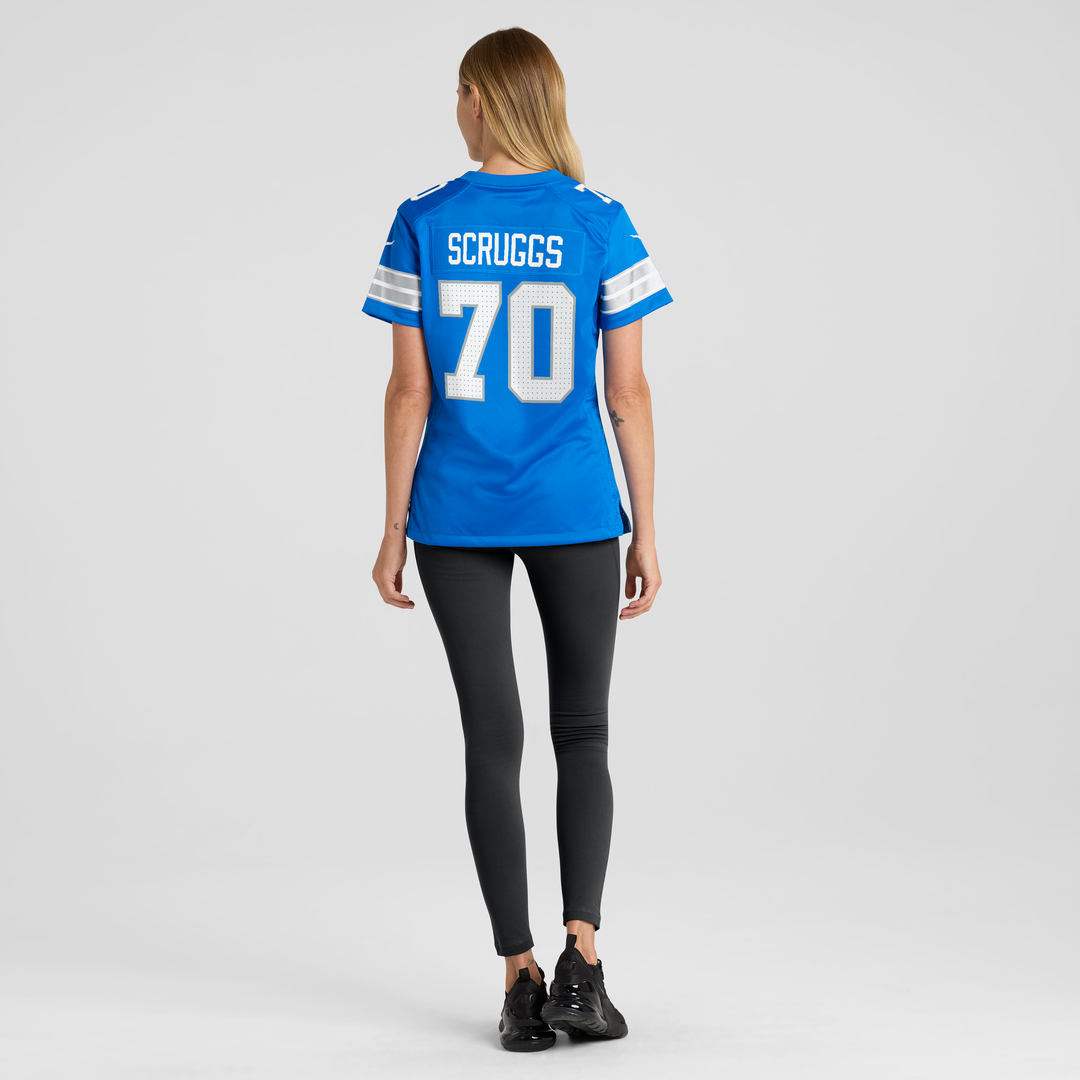 Juice Scruggs Detroit Lions Women's Team Game Jersey - Blue