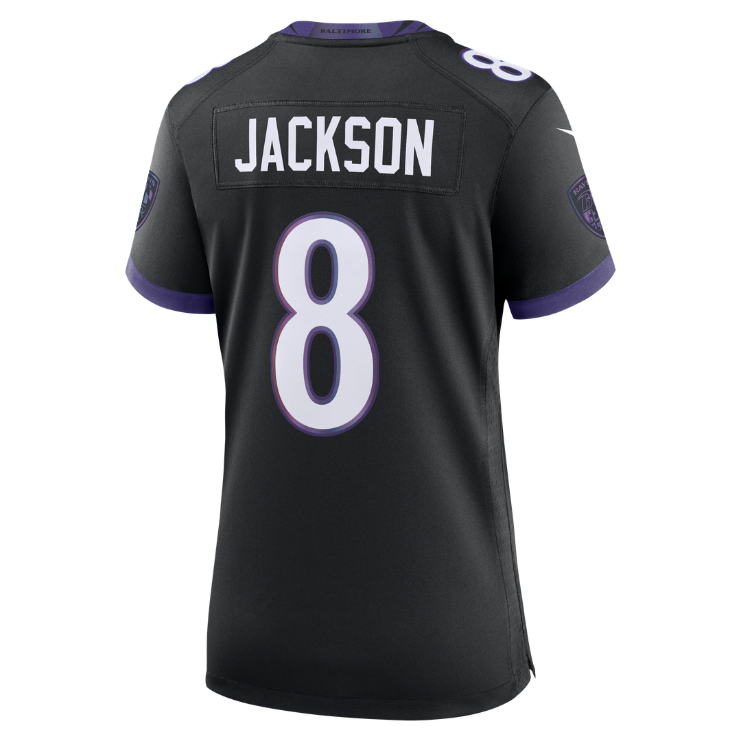 Lamar Jackson Baltimore Ravens Women's Alternate Game Jersey - Black