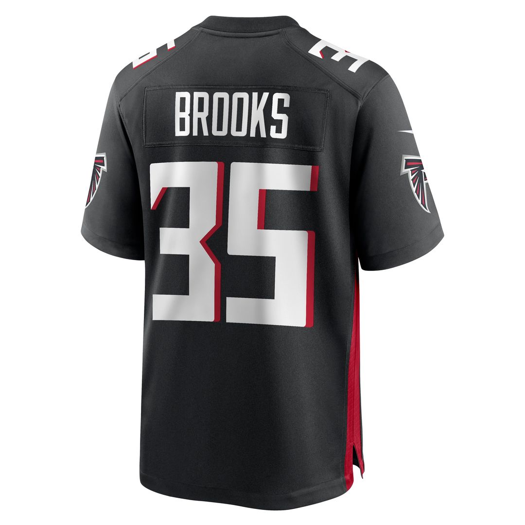 Natrone Brooks Atlanta Falcons Team Game Jersey - Black