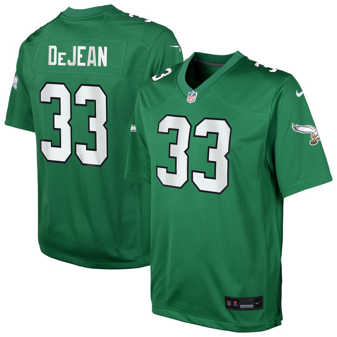 Cooper DeJean Philadelphia Eagles Youth Alternate Game Jersey - Kelly Green
