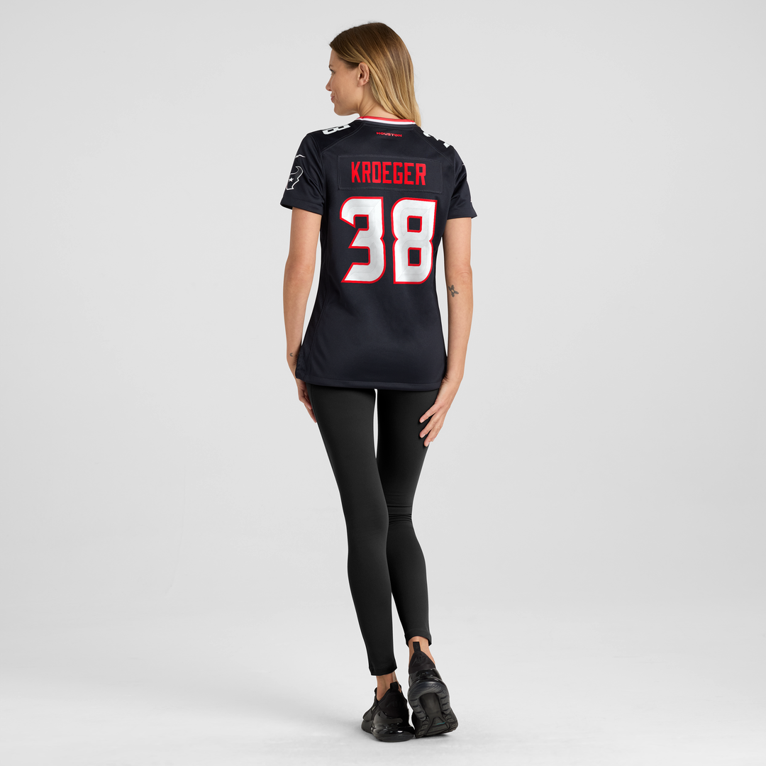 Kai Kroeger Houston Texans Women's Team Game Jersey - Navy