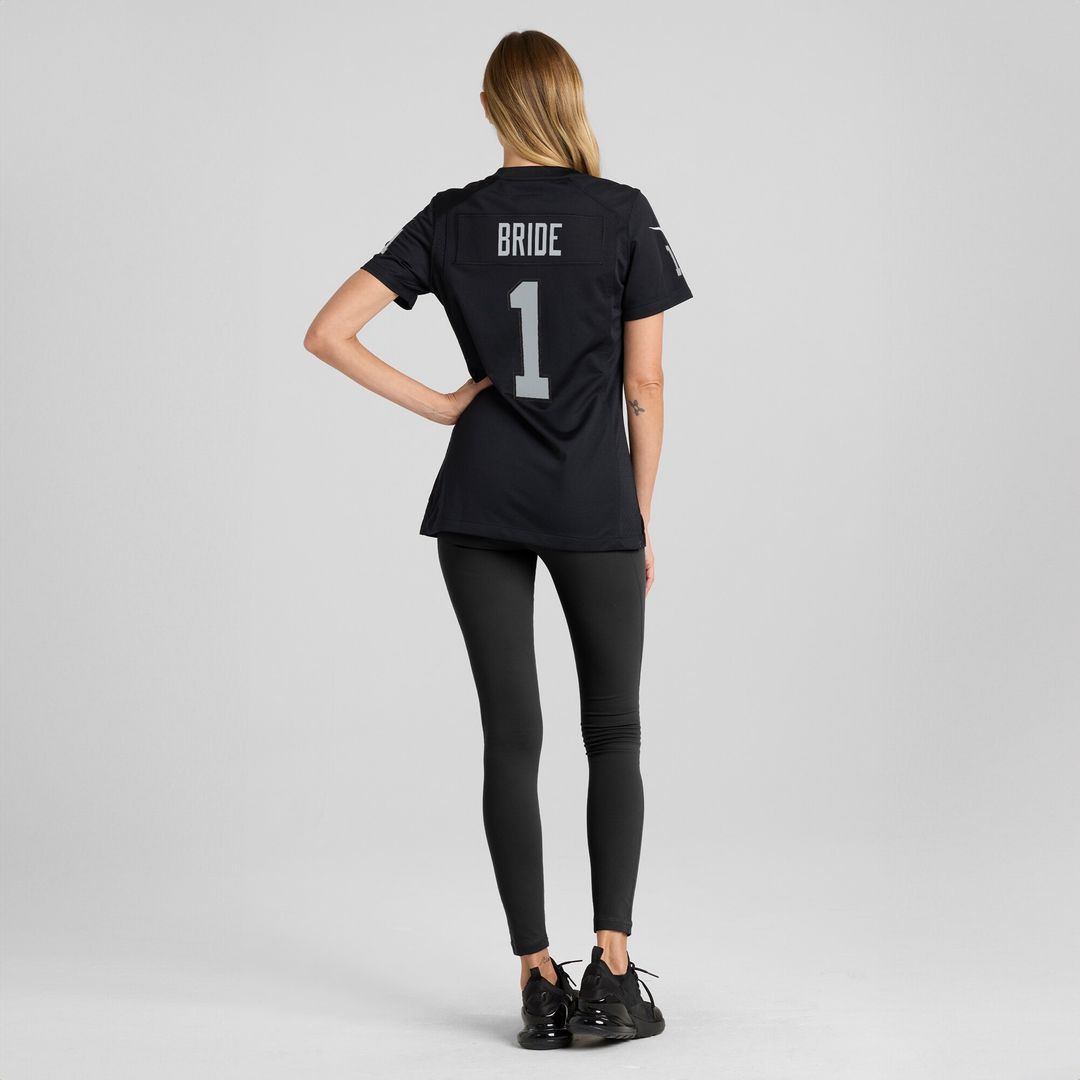 Number 1 Bride Las Vegas Raiders Women's Game Jersey - Black