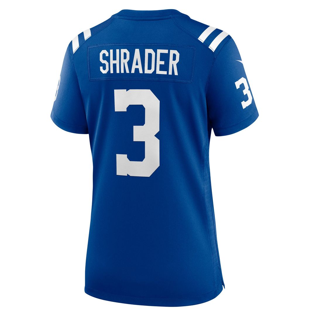 Spencer Shrader Indianapolis Colts Women's Team Game Jersey - Royal