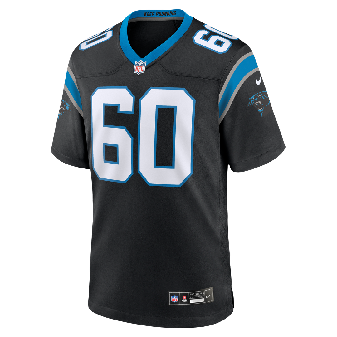 Nick Samac Carolina Panthers Team Game Jersey - Black