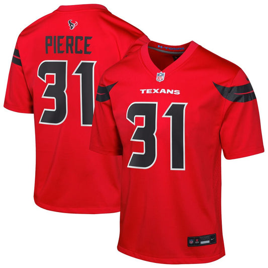 Dameon Pierce Houston Texans Youth Game Jersey - Red