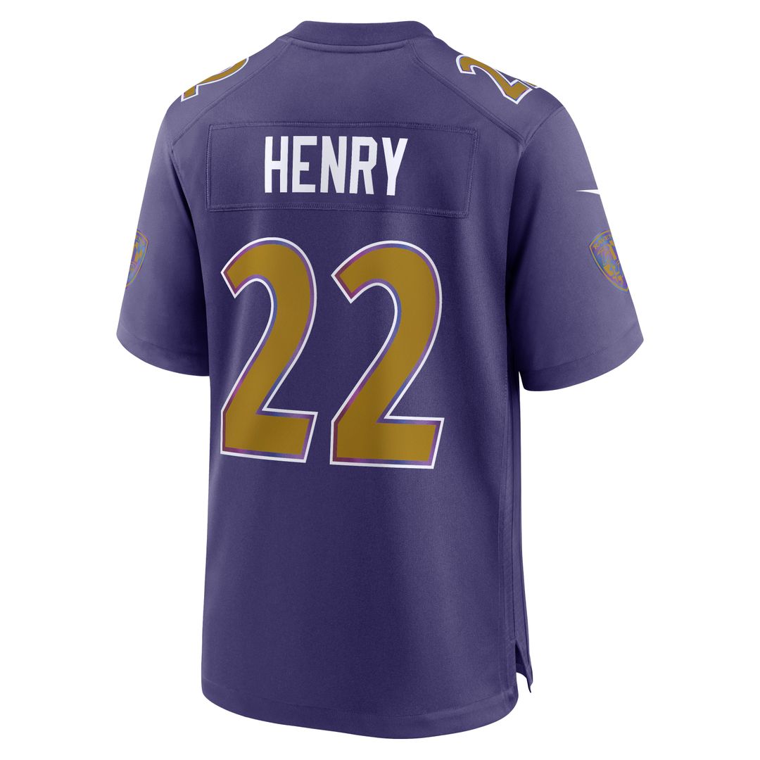 Derrick Henry Baltimore Ravens Alternate Game Jersey - Black