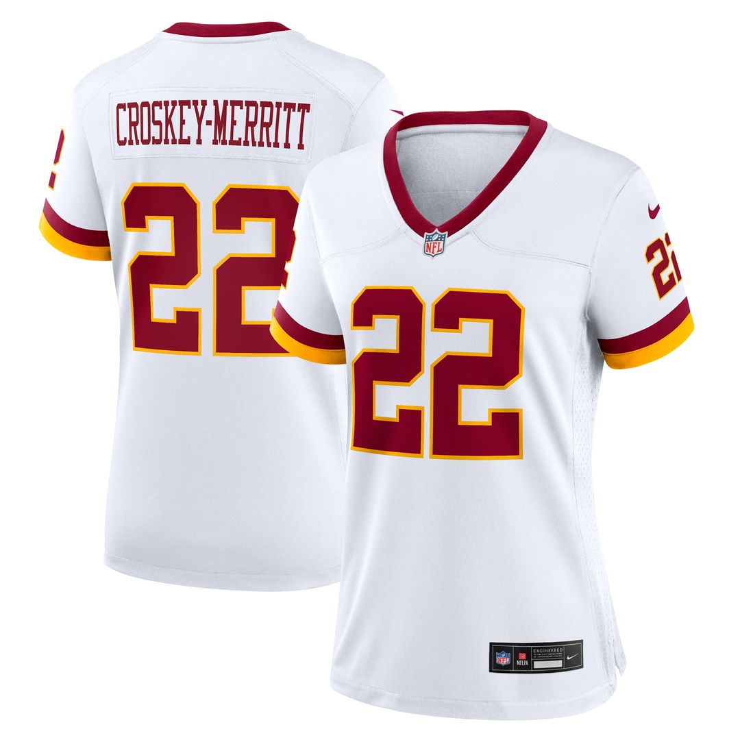 Jacory Croskey-Merritt Washington Commanders Women's Hail Raiser Alternate Game Jersey - Black