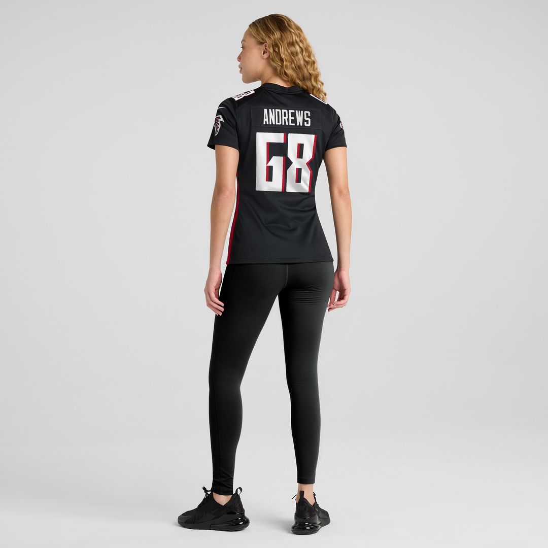 Josh Andrews Atlanta Falcons Women's Game Player Jersey - Black