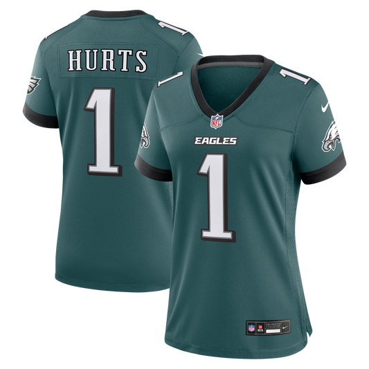 Jalen Hurts Philadelphia Eagles Women's Team Game Jersey - Midnight Green
