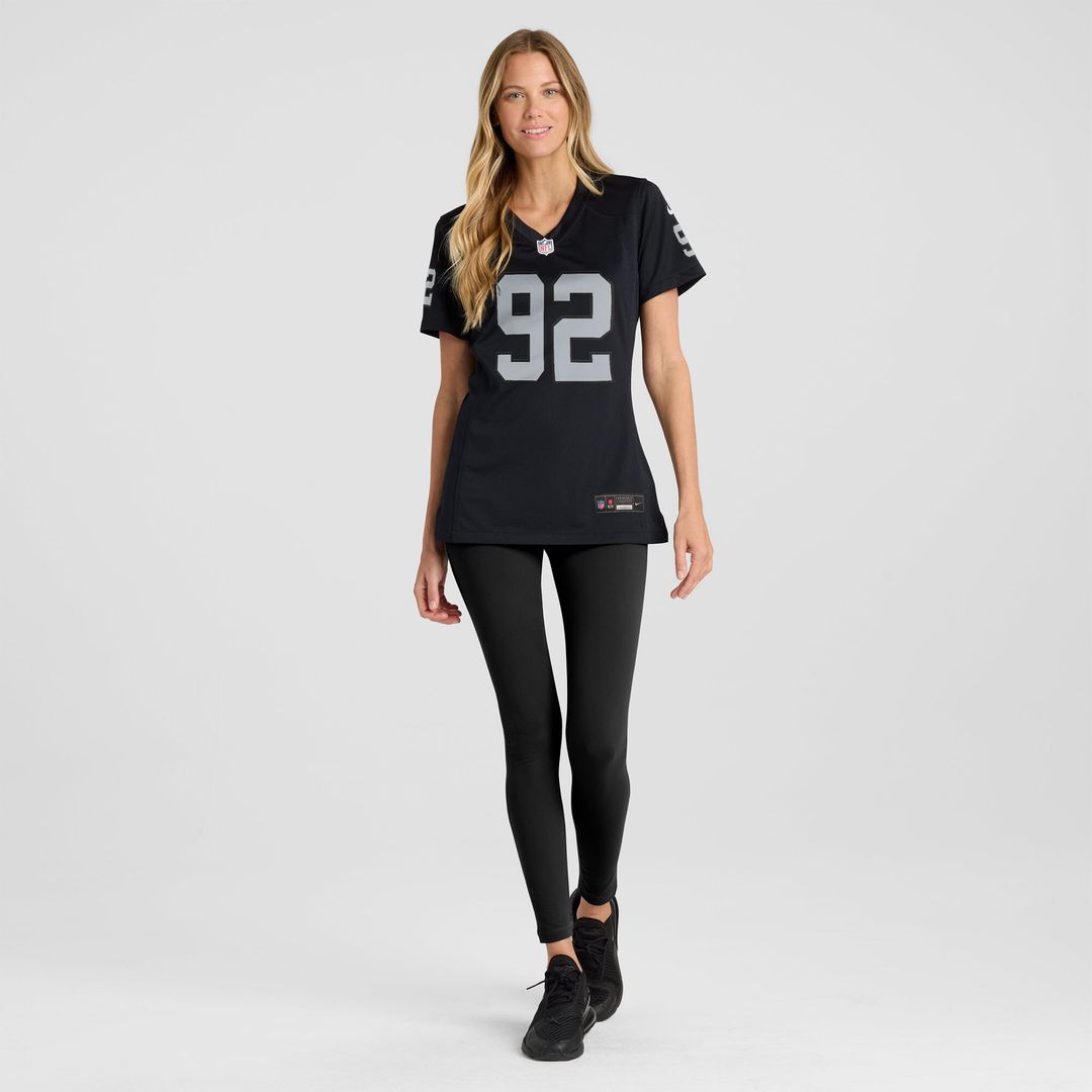 JJ Pegues Las Vegas Raiders Women's Team Game Jersey - Black