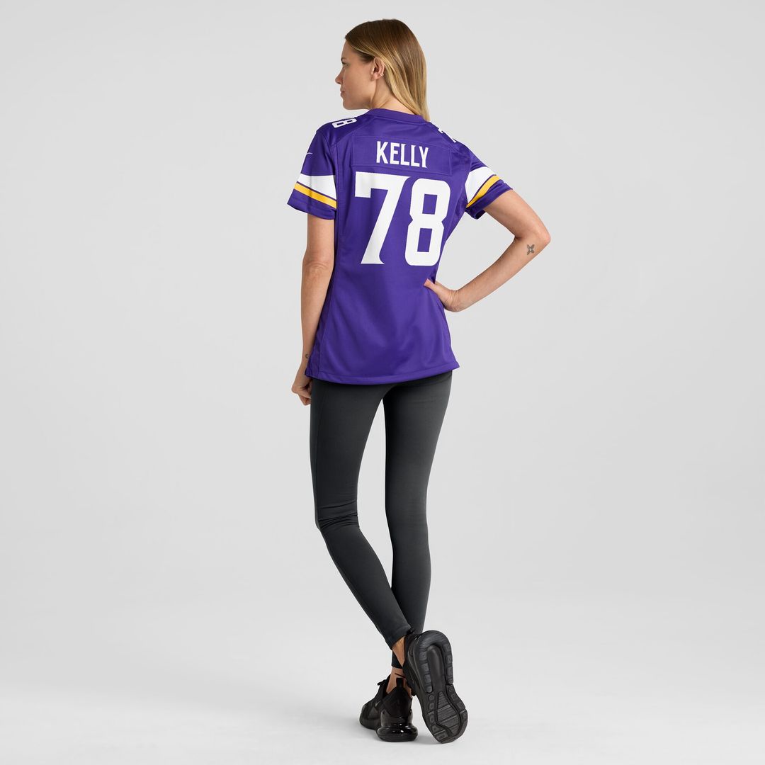 Ryan Kelly Minnesota Vikings Women's Team Game Jersey - Purple