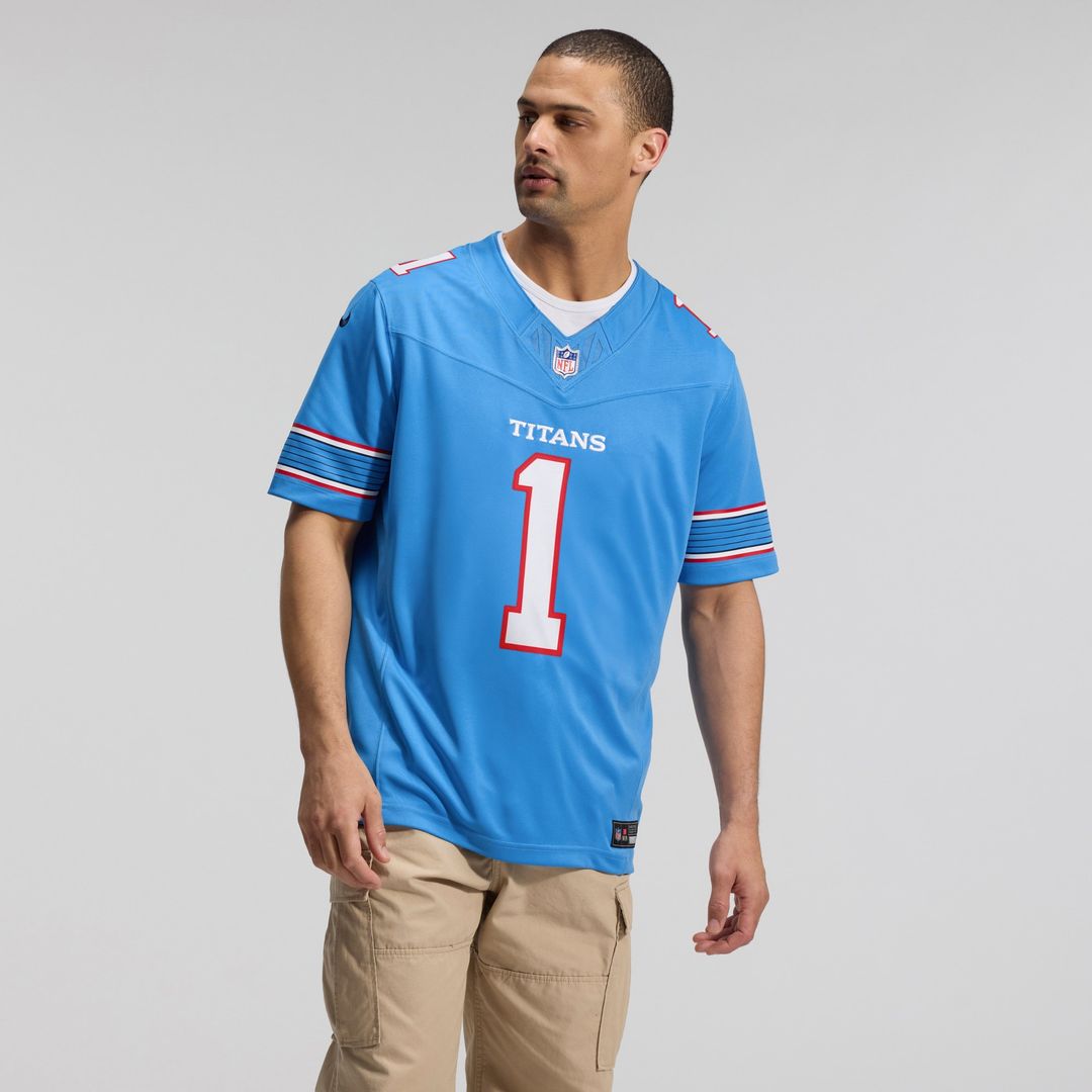 Cameron Ward Tennessee Titans Vapor F.U.S.E. Stitched Limited Jersey - Light Blue