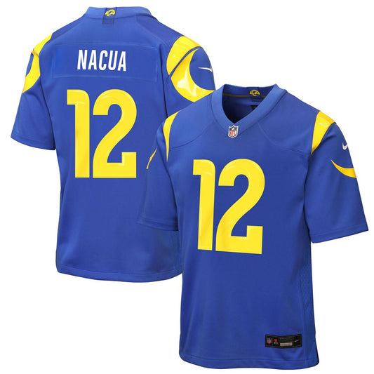 Puka Nacua Los Angeles Rams Youth Game Jersey - Royal