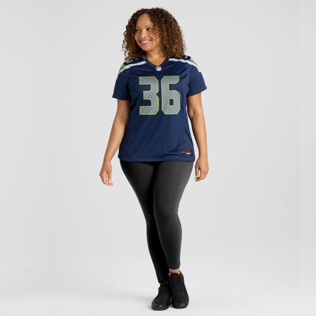 George Holani Seattle Seahawks Women's Team Game Jersey - College Navy