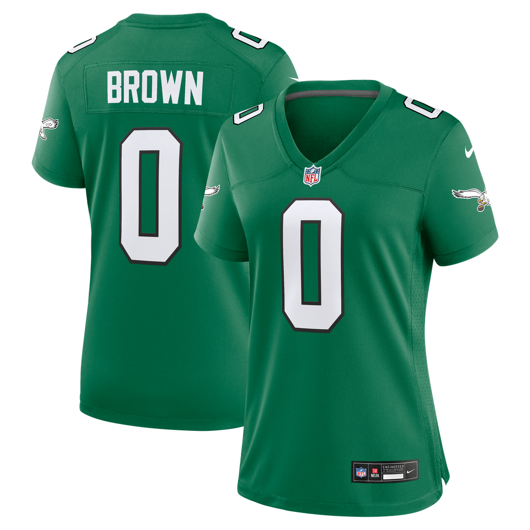Marquise Brown Philadelphia Eagles Women's Team Game Jersey - Midnight Green