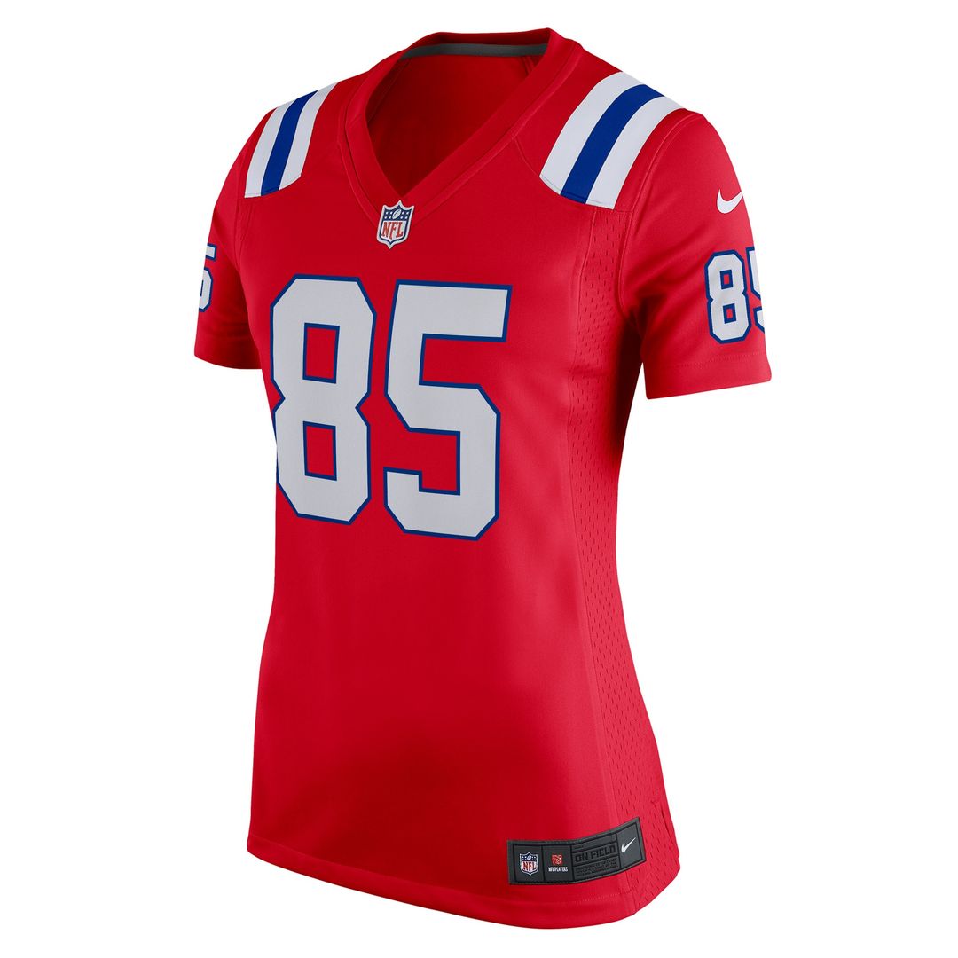 Hunter Henry New England Patriots Women's Team Game Jersey - Red