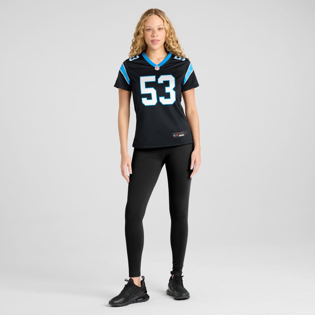 Claudin Cherelus Carolina Panthers Women's Team Game Jersey - Black