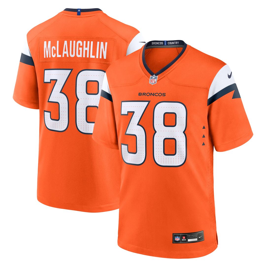 Jaleel McLaughlin Denver Broncos Game Jersey - White