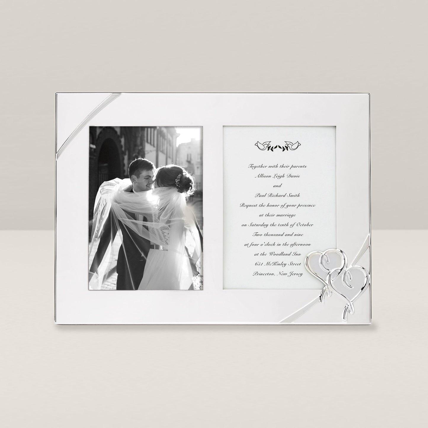 1 Love Double Invitation Photo Frame