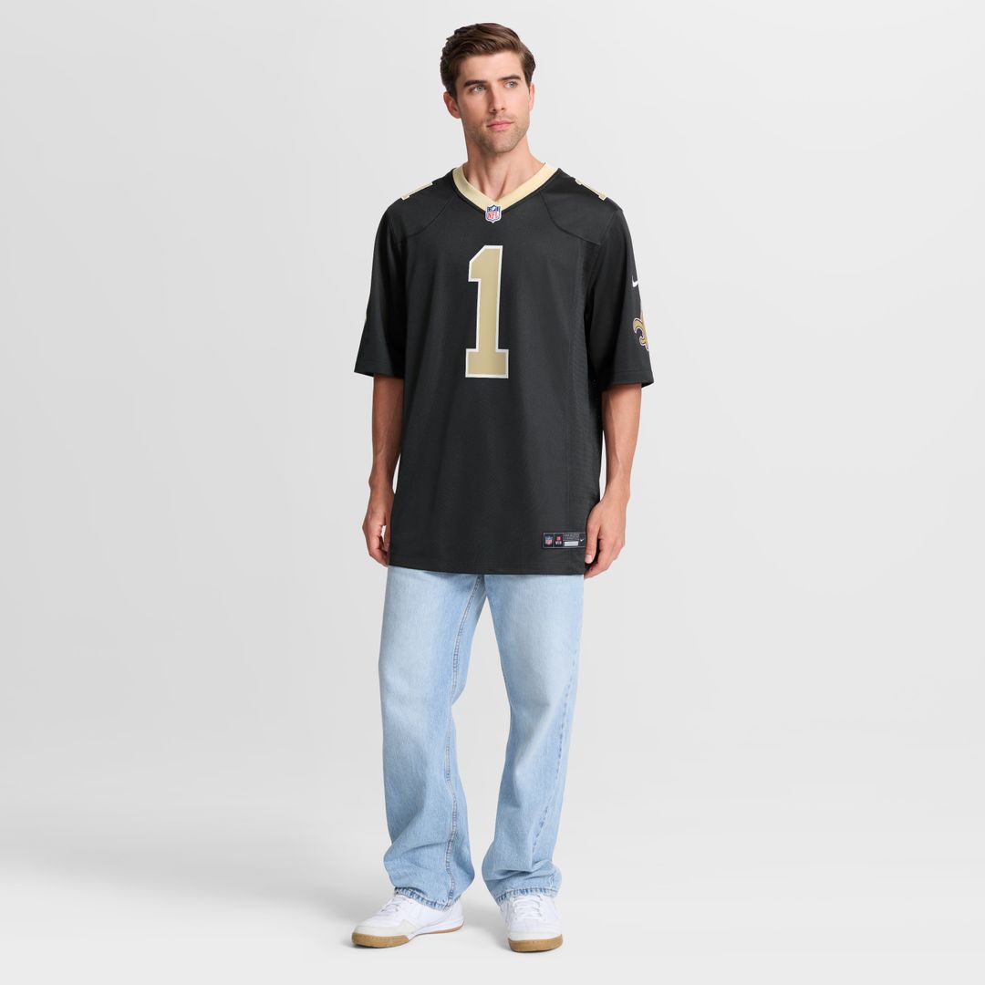 Number 1 Dad New Orleans Saints Game Jersey - Black