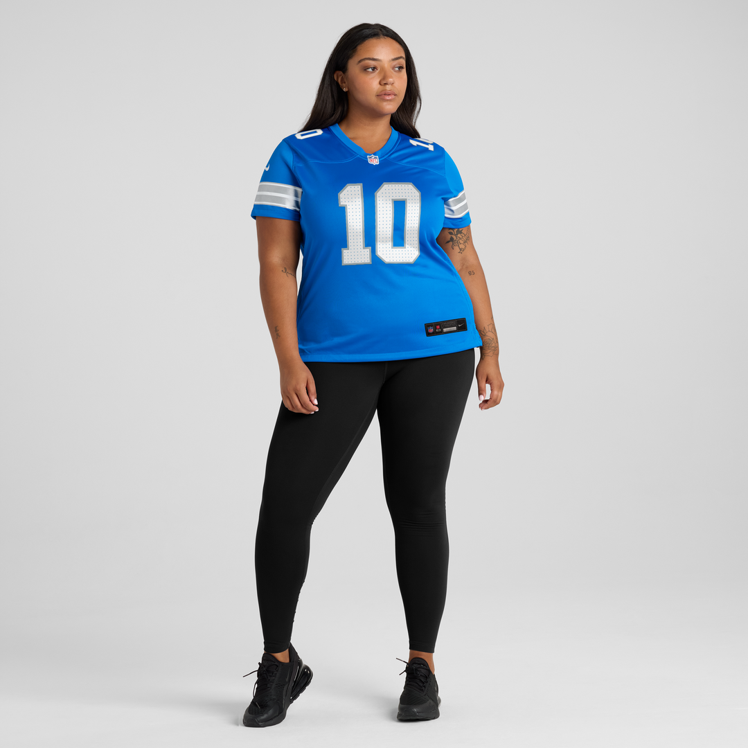 Isiah Pacheco Detroit Lions Women's Team Game Jersey - Blue