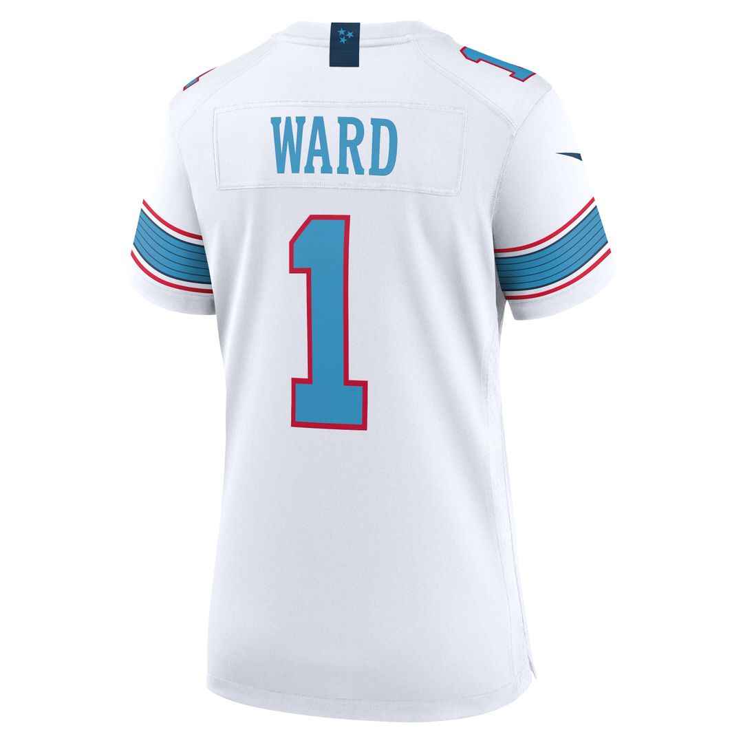 Cameron Ward Tennessee Titans Women's Game Jersey - Light Blue
