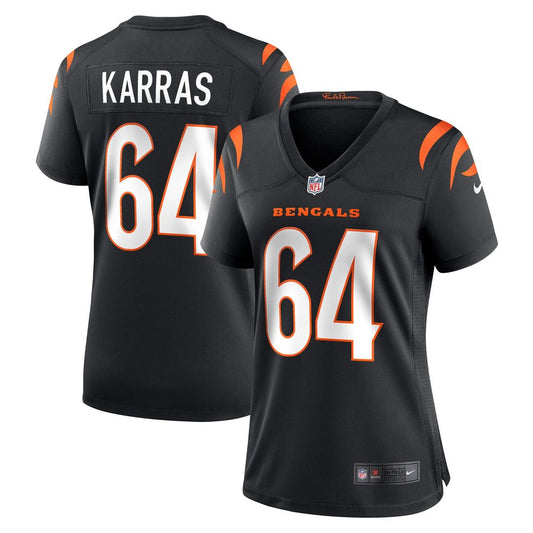 Ted Karras Cincinnati Bengals Women's Game Player Jersey - Black