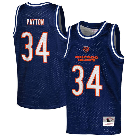 Walter Payton Chicago Bears Mitchell & Ness Youth Retired Player Basketball Fashion Jersey - Navy