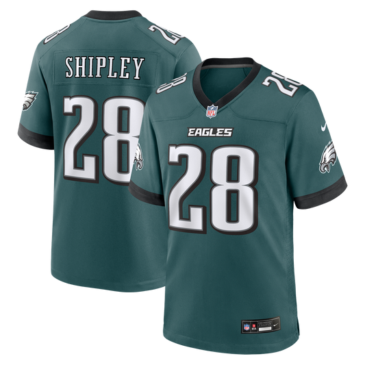 Will Shipley Philadelphia Eagles Team Game Jersey - Midnight Green