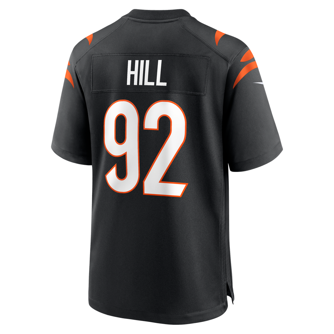 B.J. Hill Cincinnati Bengals Game Jersey - Black