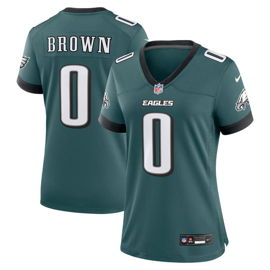 Marquise Brown Philadelphia Eagles Women's Team Game Jersey - Midnight Green